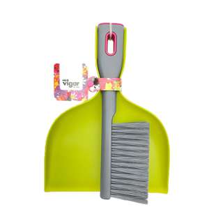 Vigar Rengo Green Duspan & Brush Set