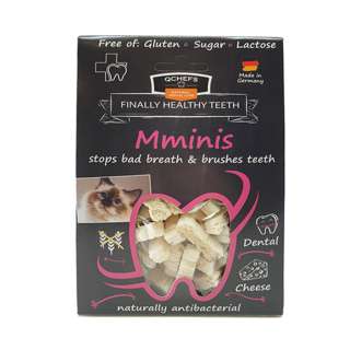 QCHEFS Natural Cheese Mminis Cat Dental Chew