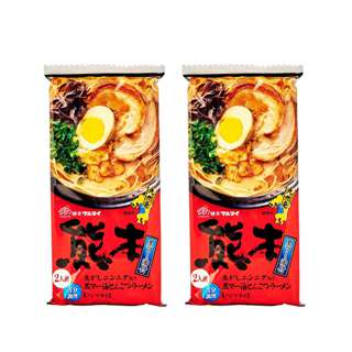 Marutai Ramen - Kumamoto Kuro Mayu Noodle (Red) Bundle of 2