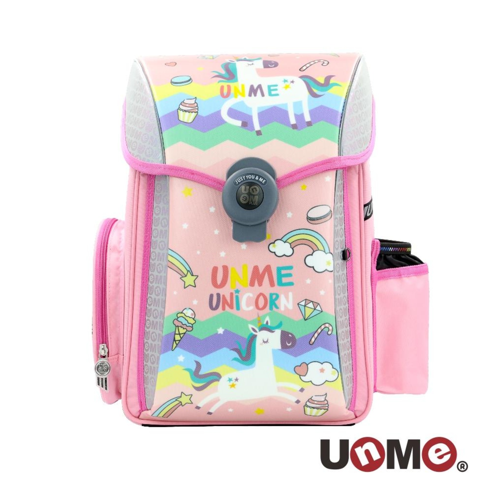 UNME School Bag Dreamers Pink Unicorn NTUC FairPrice