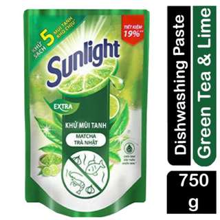 Sunlight Dishwashing Liquid Refill - Anti - Odour - Green Tea