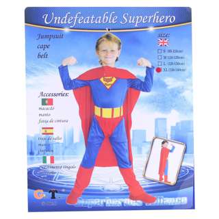 Partyforte Halloween Superhero Boy's Costume