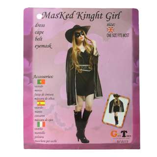 Partyforte Halloween Masked Knight Girl Adult Costume