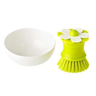 Vigar Flor Palm Dish Brush W/Holder