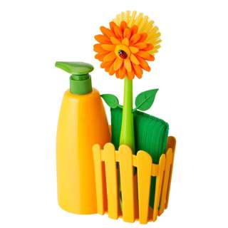 Vigar Flower Power Orange Fence Sink Side Set W/Soap Dispense Vigar Flower Power Orange Fence Sink Side Set W/Soap Dispense