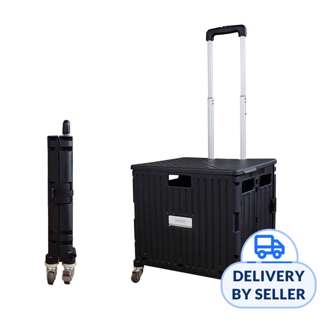 HOUZE Moveet Foldable Shopping Trolley - Black