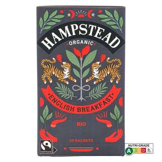 Hampstead Tea Organic & Fairtrade English Breakfast Tea Bags Hampstead Tea Organic & Fairtrade English Breakfast Tea Bags