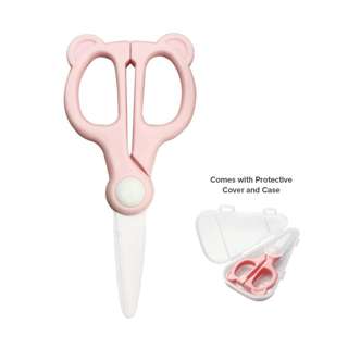 Cubble Little Bear Ceramic Food Scissors - Pink