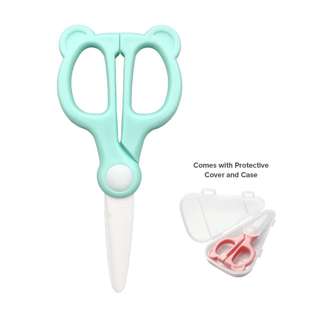 Cubble Little Bear Ceramic Food Scissors - Mint Cubble Little Bear Ceramic Food Scissors - Mint