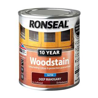 Ronseal 38675 10yr Woodstain - Deep Mahogany