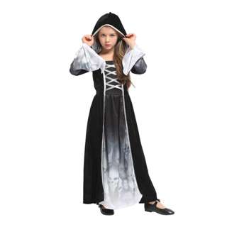 Partyforte Halloween Costume Children Girl -Skeleton Princess