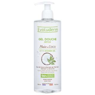 Evoluderm Detox Shower Gel with Coconut Water & Green Tea