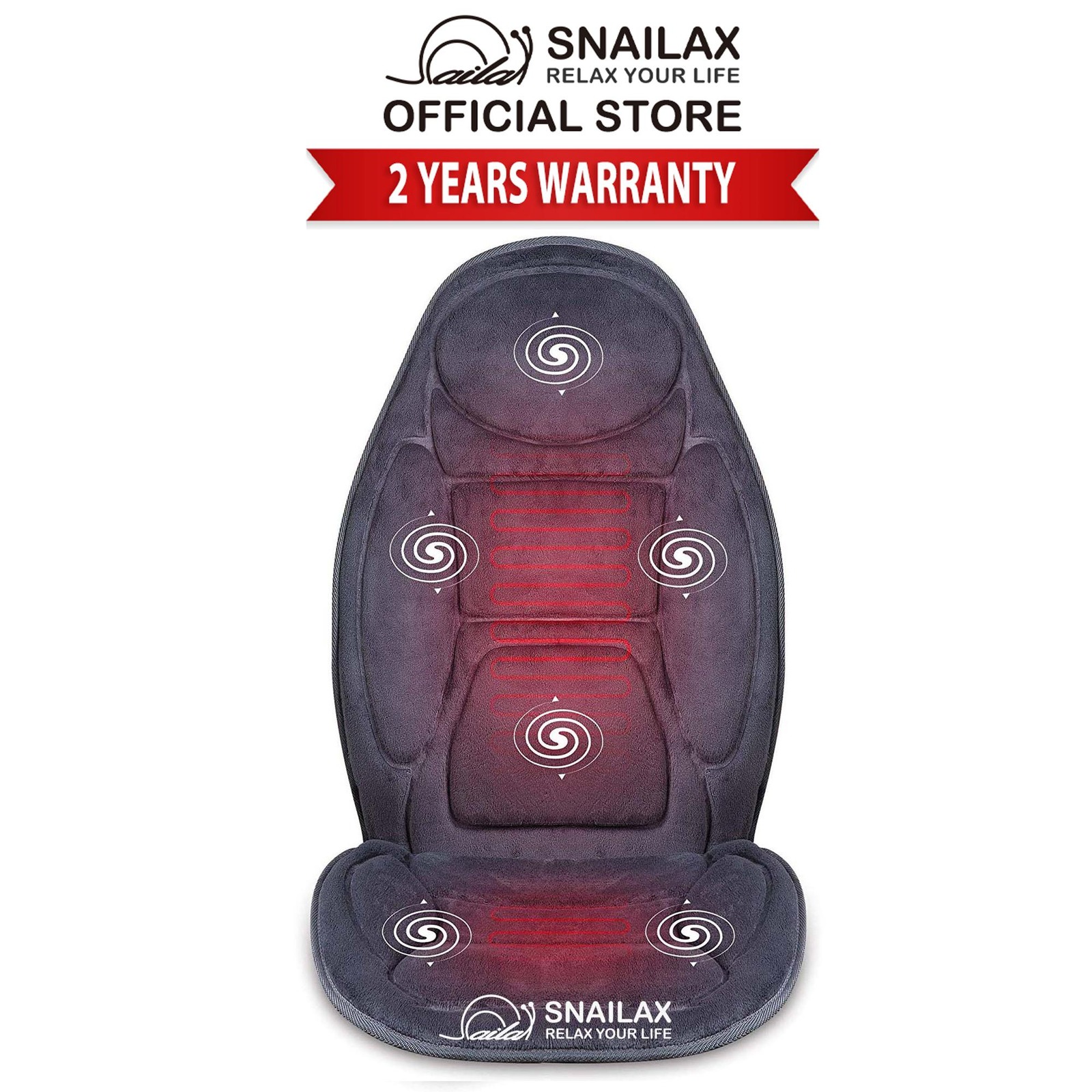 Snailax massage mat with 10 motors therapy heating pad hot sale