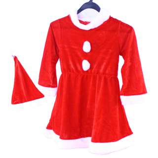 Partyforte Christmas Santa Costume (Girl) - Halloween