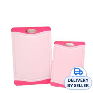 NEOFLAM Flutto Antimicrobial Cutting Board (2 Piece) - Pink