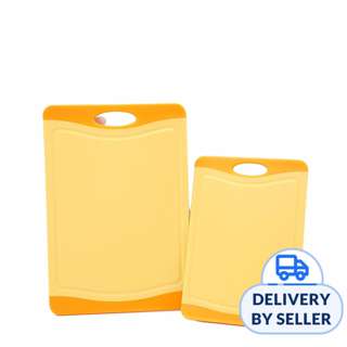 NEOFLAM Flutto Antimicrobial Cutting Board (2 Piece) - Orange
