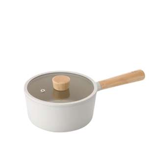 NEOFLAM Fika 18cm Saucepan (Incl. Silicone Glass Lid)
