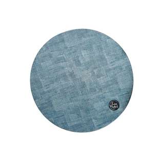 Table Matters Patches Round Placemat - Blue (PVC)