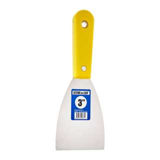 Steve & Leif 3" Stiff Scrapers With Yellow Handle