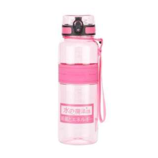Uzspace Pink Transparent BPA Free Tritan Water Bottle