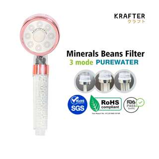 KRAFTER Anion Balls (Basic) Filter showerhead  -Rose Gold