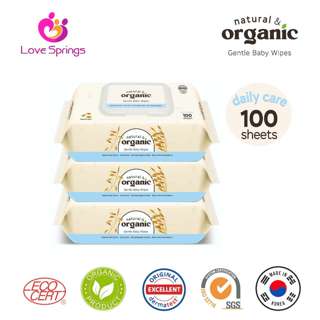 natural & organic Daily Care Baby Wipes with Antibacterial CA