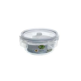 Citylife 0.4L Air-Tight Lid Round Glass Container