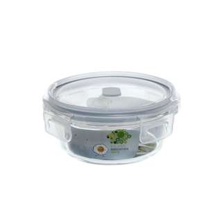 Citylife 0.4L Air-Tight Lid Round Glass Container