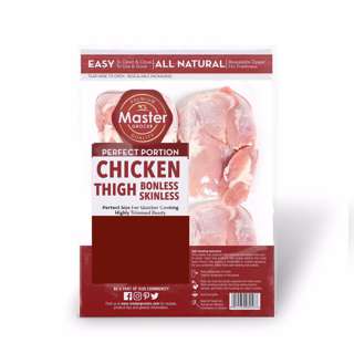 Master Grocer Chicken Thigh Skinless IQF 500G Frozen