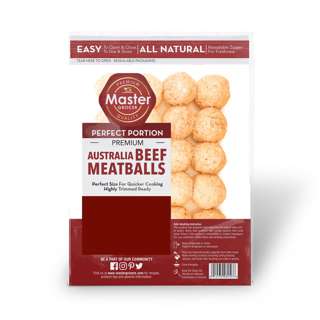 Master Grocer Australia Premium Beef Meatball 500G Frozen Master Grocer Australia Premium Beef Meatball 500G Frozen