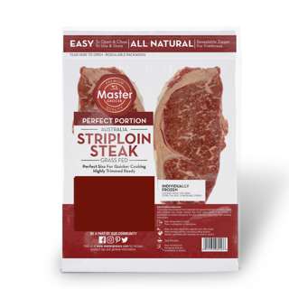 Master Grocer Australia Grassfed Beef Striploin 400G Frozen
