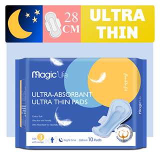 Magic Life Night Wing Thin Ultra Absorbant 100% US Cotton 28c