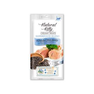 Natural Kitty Creamy Treats Superfood Blend Tuna Chia Seed
