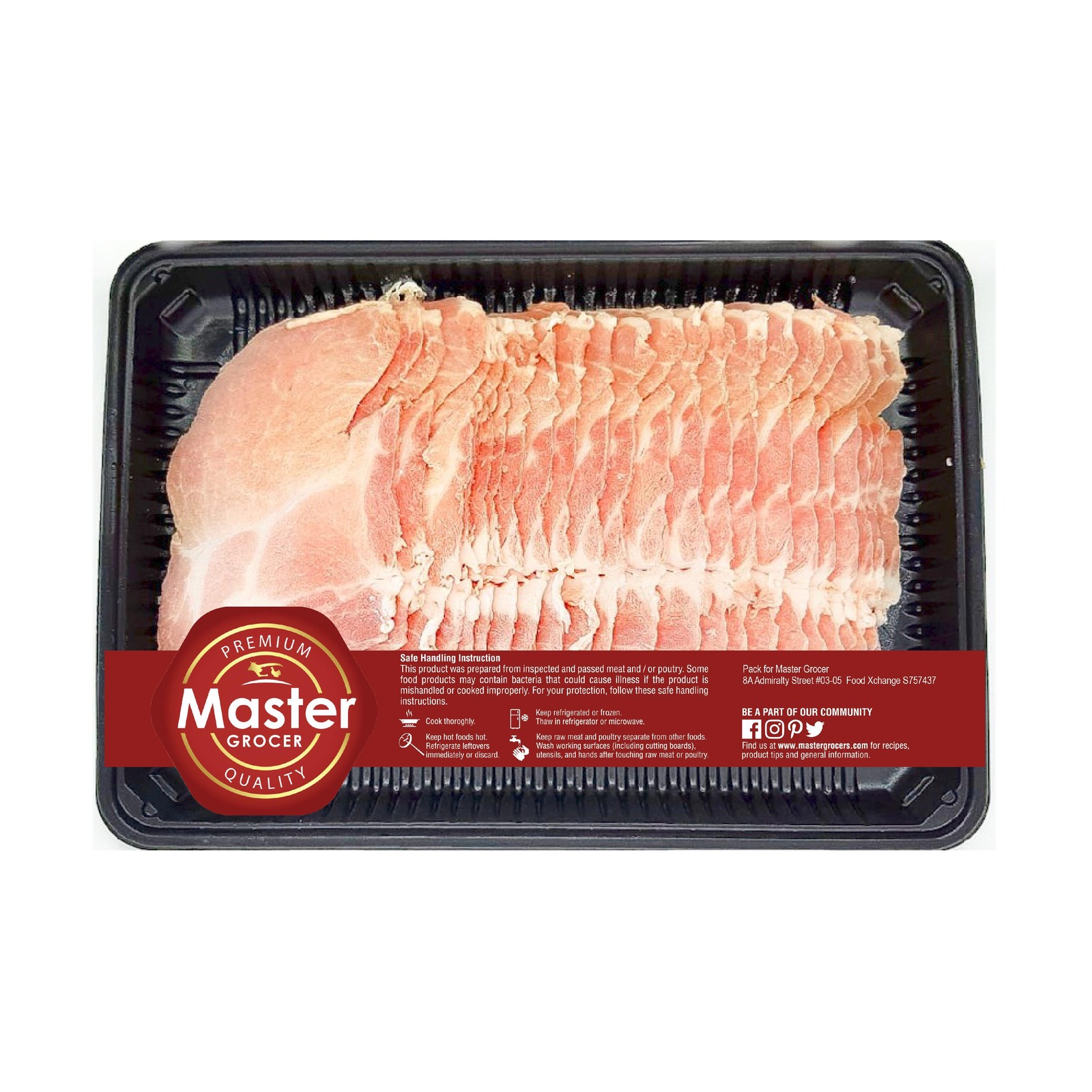 Master Grocer Pork Collar Shabu Shabu 400G Frozen | NTUC FairPrice