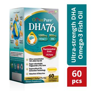 LABO Nutrition OmaxPure DHA76 Omega 3 Fish Oil Brain Memory