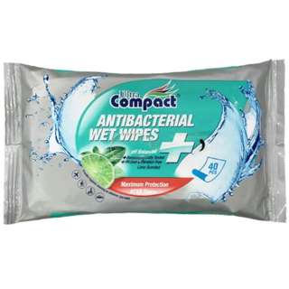 Ultra Compact Antibacterial Wet Wipes