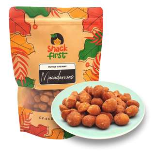 SnackFirst Honey Creamy Macadamias (Honey Roasted Macadamias)