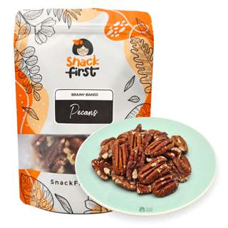 SnackFirst Brainy Baked Pecans (Baked and Unsalted)