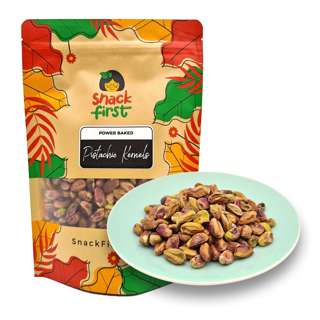 SnackFirst Power Baked Pistachio Kernels  (Unsalted Nuts)