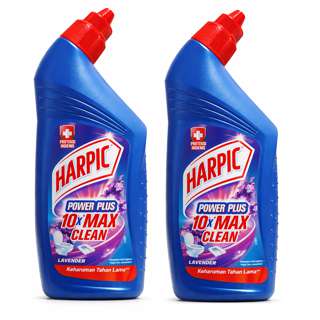 Harpic PowerPlus Lavender Toilet Cleaner 10X Max Clean
