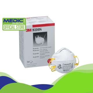 3M Disposable Particulate Respirator 8110S N95 Mask
