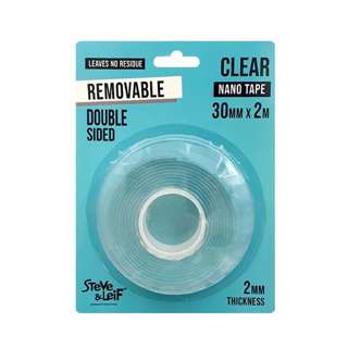 Steve & Leif Double Sided Clear Removable Nano Tape