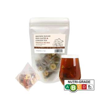BEST Choice Brown Sugar & Red Date Ginger Tea Triangle Tea Ba BEST Choice Brown Sugar & Red Date Ginger Tea Triangle Tea Ba