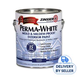 Zinsser Perma White Mold & Mildew-Proof Exterior 1 Gallon Zinsser Perma White Mold & Mildew-Proof Exterior 1 Gallon