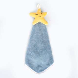 Sweet Home Thickened Starfish Hand Towel-Light Blue