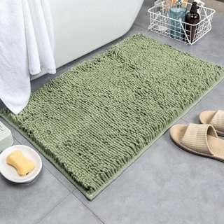 Sweet Home Microfibre Floor Mat Soft Bath Rug S(42x58cm)-Gree