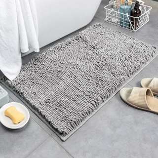 Sweet Home Microfibre Floor Mat Soft Bath Rug S(42x58cm)-Grey