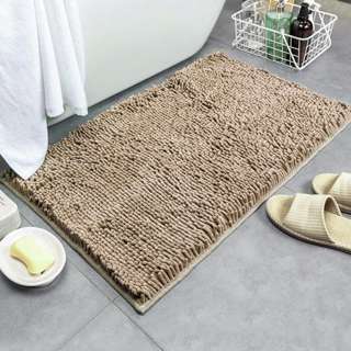 Sweet Home Microfibre Floor Mat Soft Bath Rug S(42x58cm)-Brow