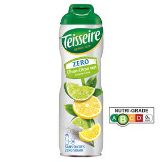 Mathieu Teisseire Zero Sugar Syrup - Lemon & Lime
