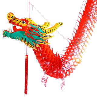 Partyforte CNY 5FT 3D Hanging Dragon Banner Decoration Partyforte CNY 5FT 3D Hanging Dragon Banner Decoration